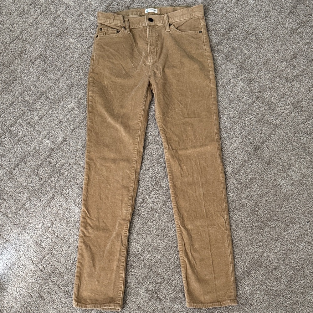 Boy’s Crewcuts Corduroy Slim Pants in Tan size 14